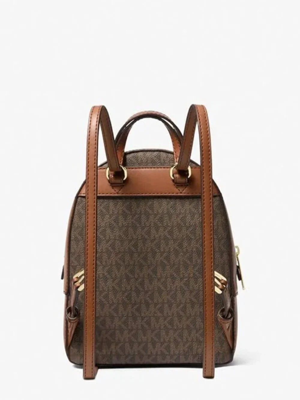 Michael Kors Jaycee XS Convertible Backpack Brown MK Logo Campus Bag